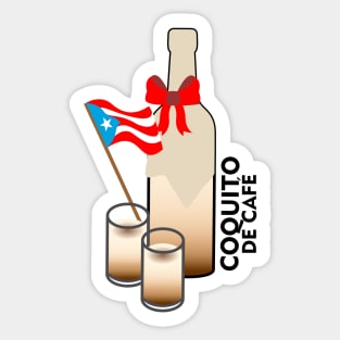 Coquito Puerto Rico Coffee Drink Cocktail Boricua Food Sticker